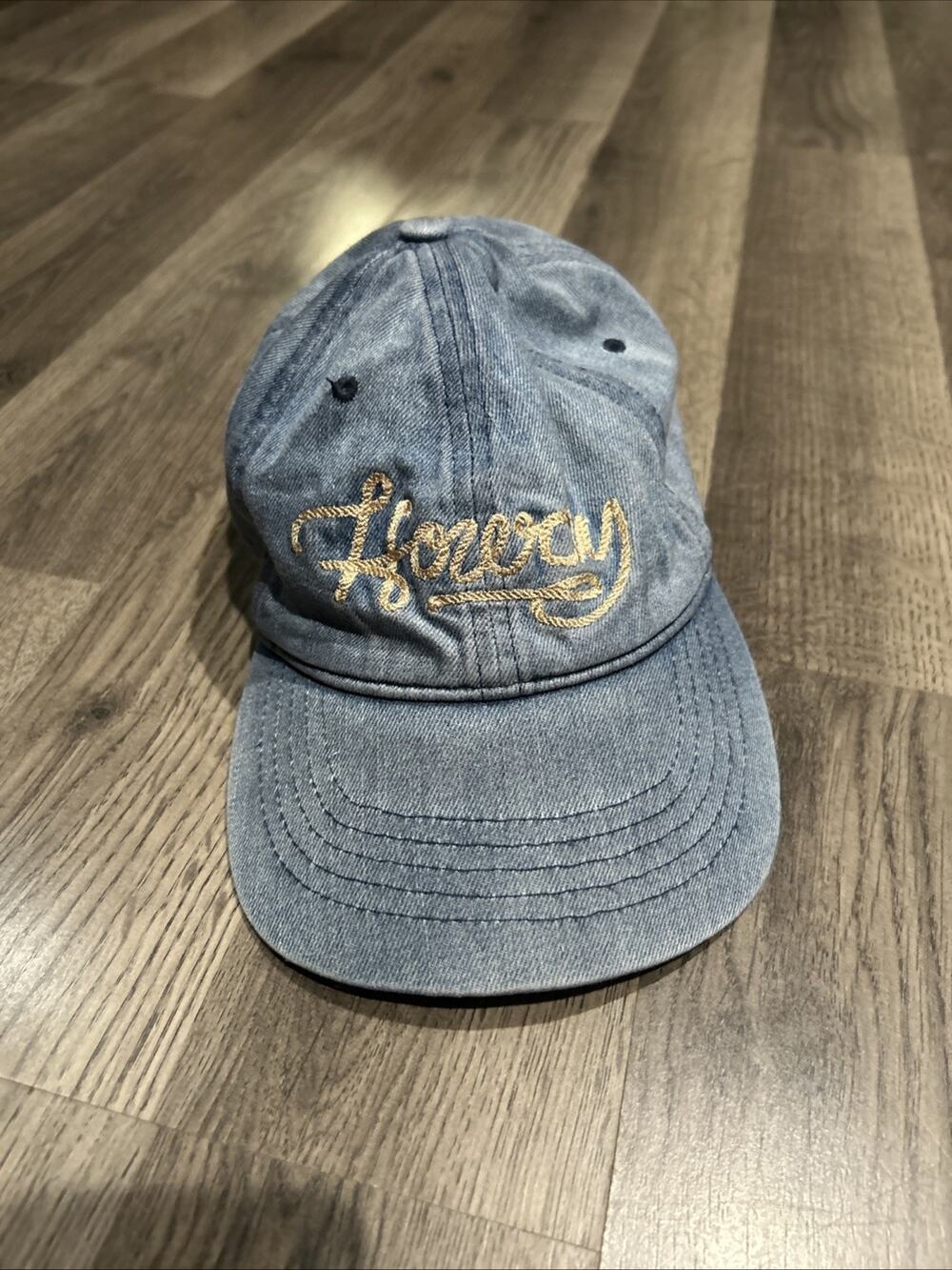 Howdy Denim And Cow Print Hat